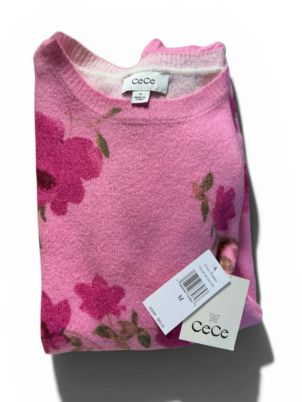 NWT Cece Floral Sweater Size M - Picture 7 of 7